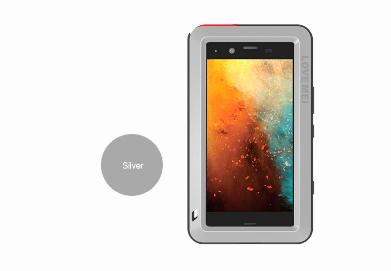 LOVE MEI для SONY Xperia XZ XZ1 XZ3 XZs Premium XZ2 компактный чехол из алюминиевого металла и ТПУ Гибридный водонепроницаемый противоударный защитный чехол