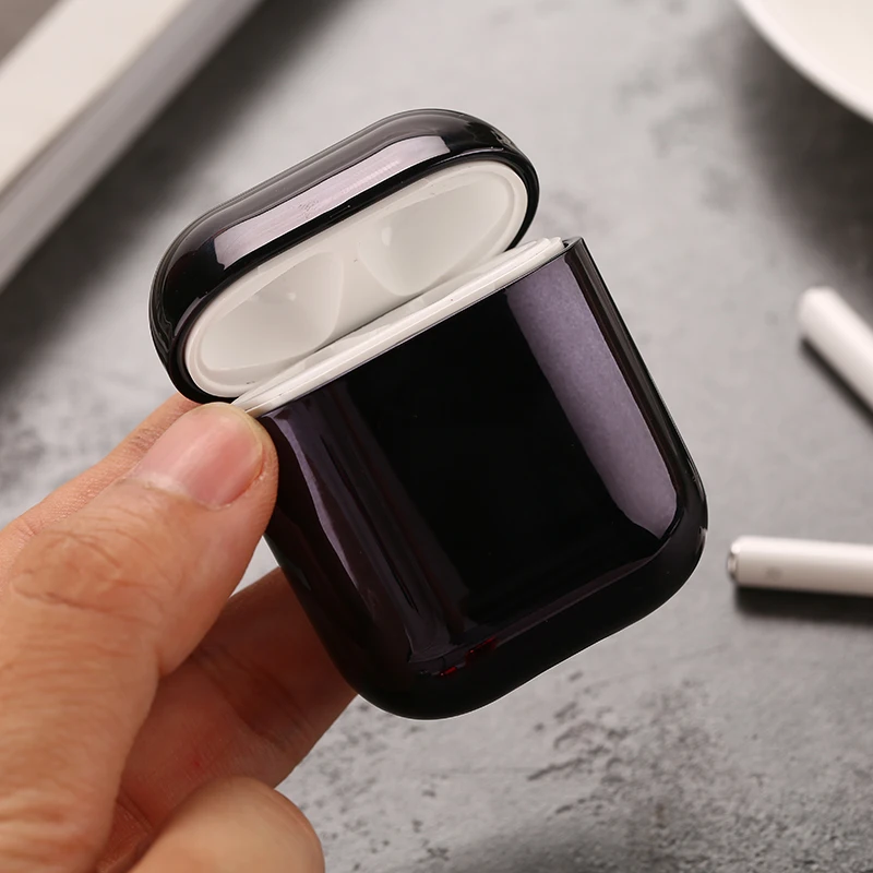 С гальваническим покрытием Жесткий Чехол для наушников для Apple Airpods защитный чехол золотая коробка анти-осень универсальный чехол для Airpods 2 1