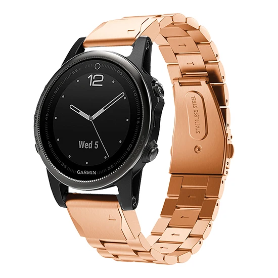 Rose Gold Замена Quick Release браслет часы ремешок для Garmin Fenix 5S Smart Watch 20 мм - Цвет ремешка: Rose Gold