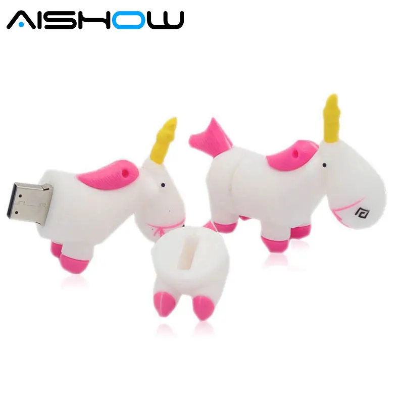 New arrival Unicorn pendrive cartoon USB flash drive minion pen real capacity horse 4G 8G 16G 32G Gift | Компьютеры и офис