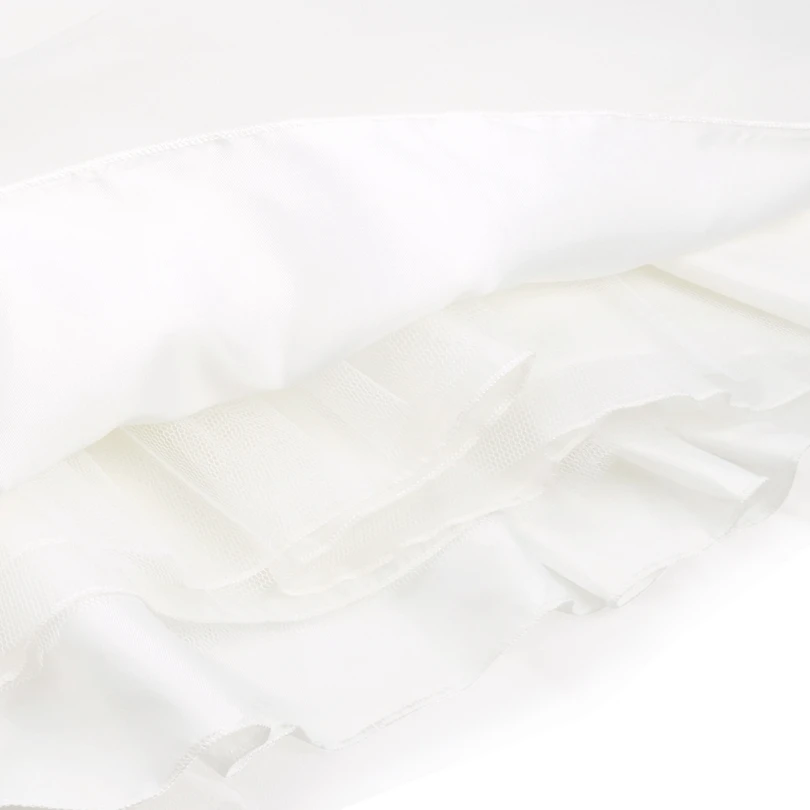 TiaoBug Белое платье с цветочным рисунком для девочек со стразами открытой спиной