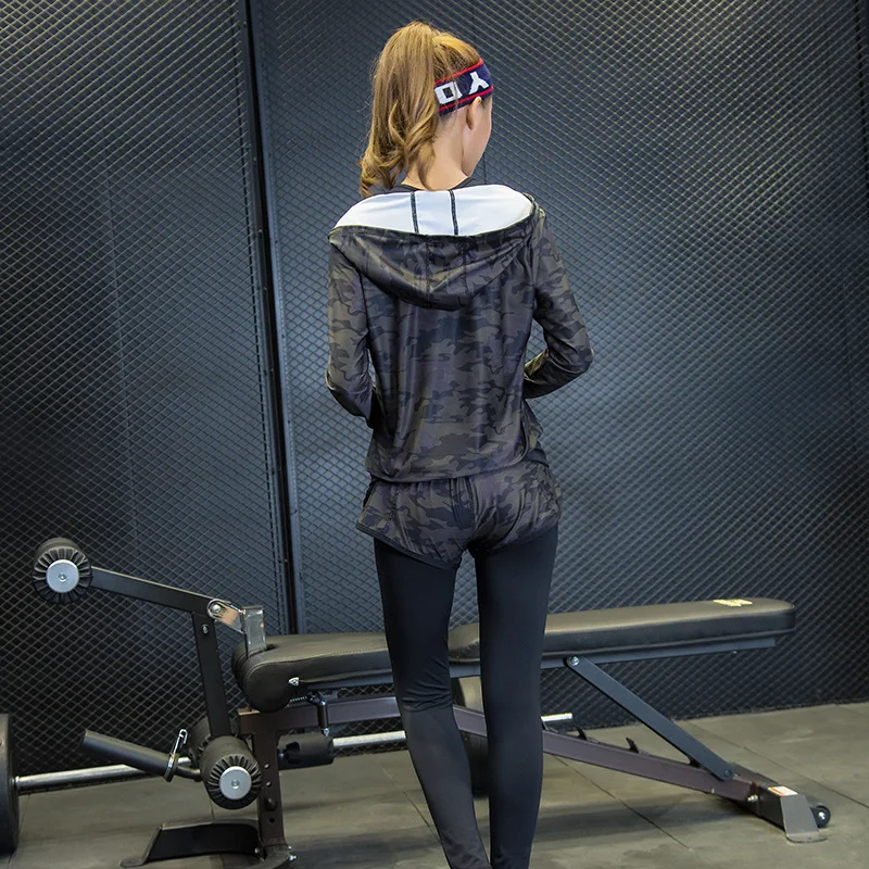 2017 новое поступление набор для йоги спортивный костюм женщин куртка фитнеса