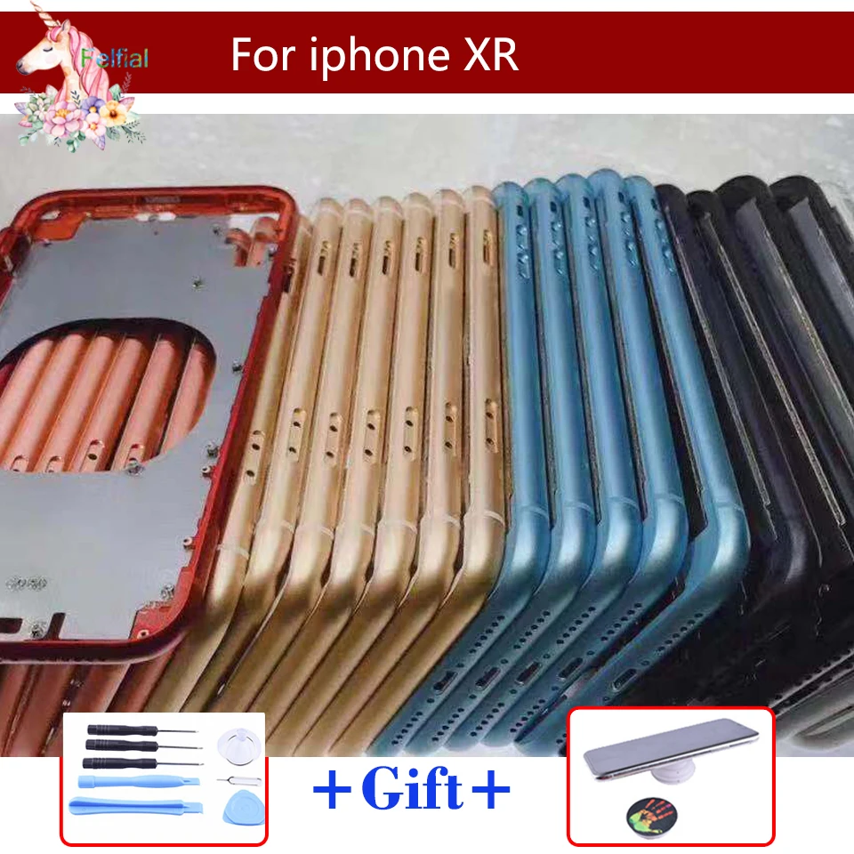 Оригинальная новая передняя рамка для iphone X XR XS MAX задняя средняя с боковыми