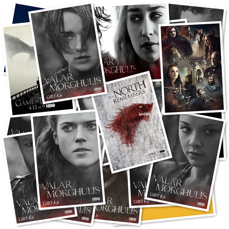 A1-13# Серия 2, наклейки "Игра престолов", 20 шт., домашний декор, Стильные наклейки на холодильник, настенные наклейки для путешествий, чемоданы с граффити, Стильные наклейки