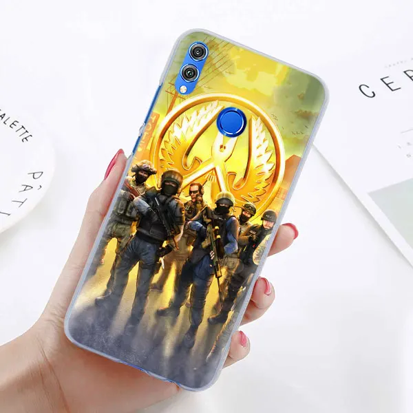 06 Чехол для телефона с логотипом игры Cs Go для huawei Honor 8X 8A Pro 8C 8S 9 10 Lite 20i Honor Play Y7 Y9 чехол - Цвет: 06