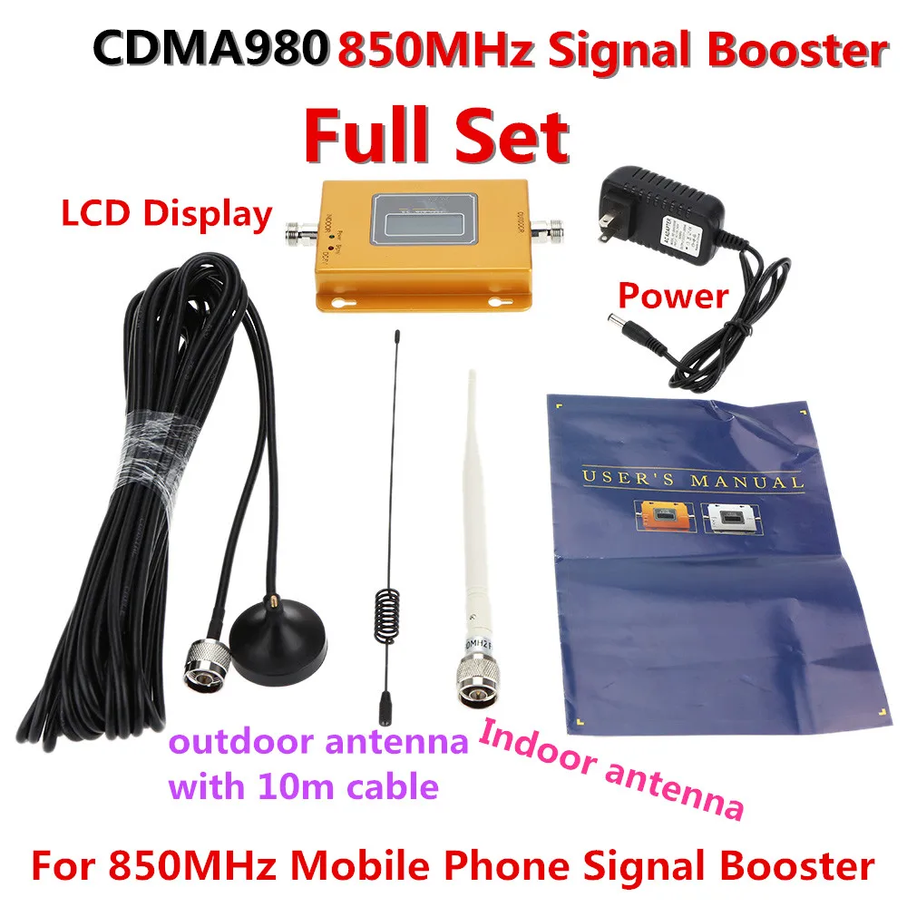 70dB LTE UMTS GSM CDMA 850 МГц 2G 3g 4G беспроводной повторитель сигнала мобильного телефона