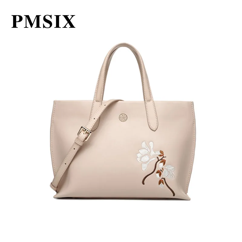 PMSIX модные женские сумки вышивка цветы спилок Наплечная Сумка женская клатч