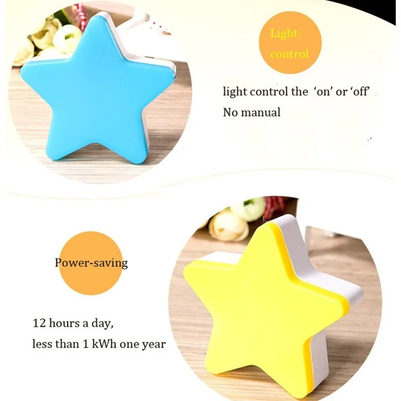 Светодио дный ночник звезда Авто Сенсор Smart мини освещения veilleuse светильник