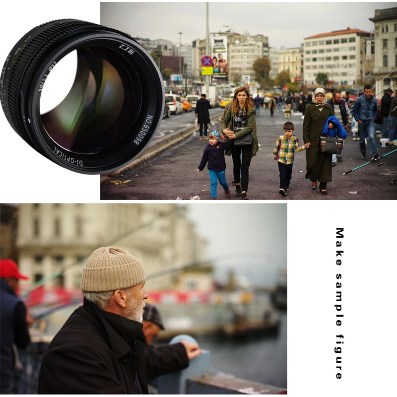 Портретная линза с большой апертурой 7 artisans 50 мм f1.1 Paraxial LM крепление для камер Leica