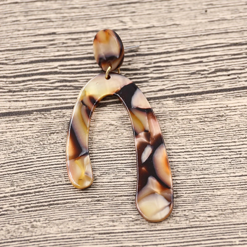 Женские акриловые серьги с геометрическим рисунком STRATHSPEY винтажные