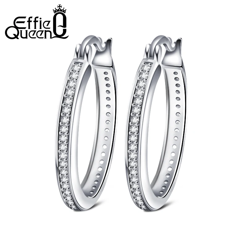 Женские вечерние Ги кольца серебряного цвета с фианитом 3 цвета|big hoop earrings|hoop earrings