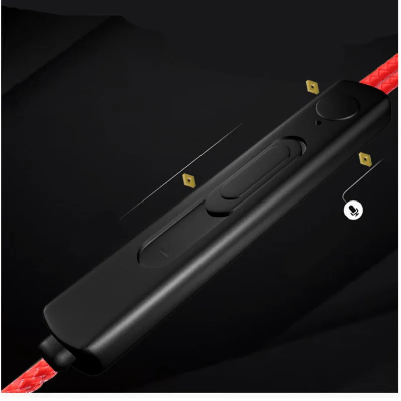 Проводные Игровые наушники-вкладыши Двойное действие круглые сильные басы Hifi