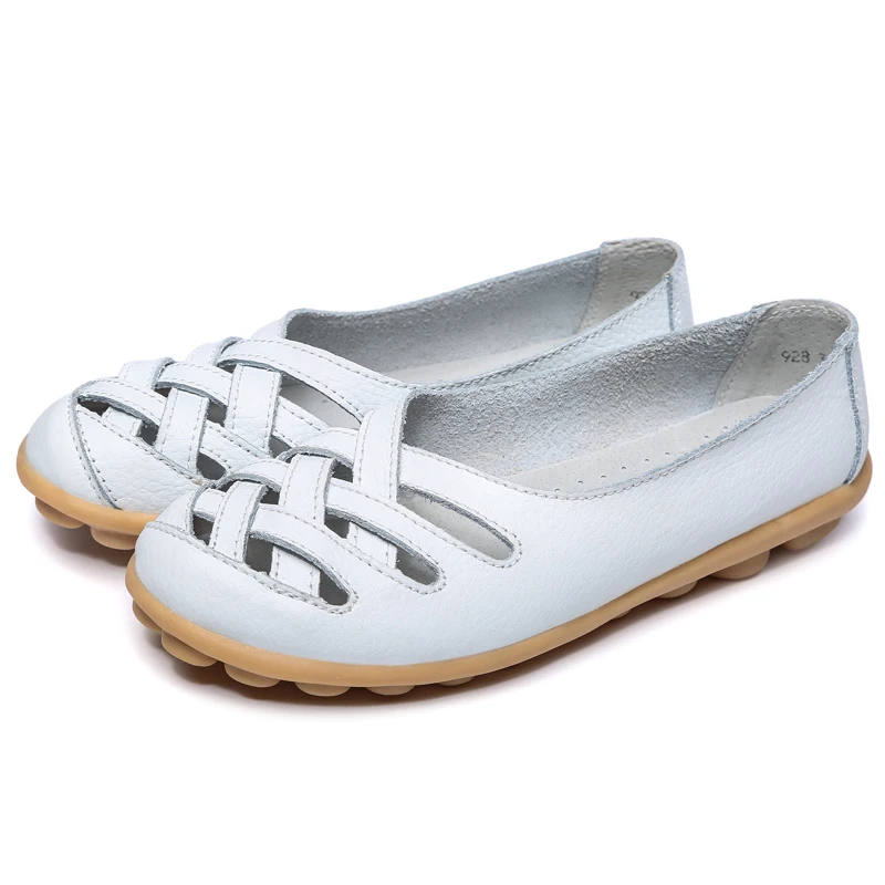 Дикие сандалии для мамы обувь на плоской подошве женская с перфорацией коллекция