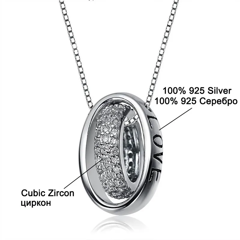 Aceworks Hamsa Hand 100% 925 Sterling Silver Heart Zirconia Charm Pendants Necklace For Punk Jewelry Infinity Design PT2201 | Украшения и