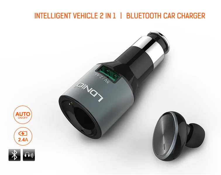 Оригинал Ldnio Беспроводная Связь Bluetooth Спорт Гарнитура с 2.4A Автомобильное