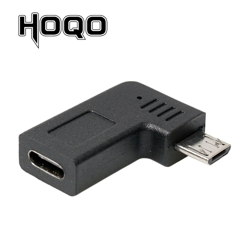 Адаптер Micro Usb с левым и правым углом штекер usb гнездовым на штырьковый разъем 90