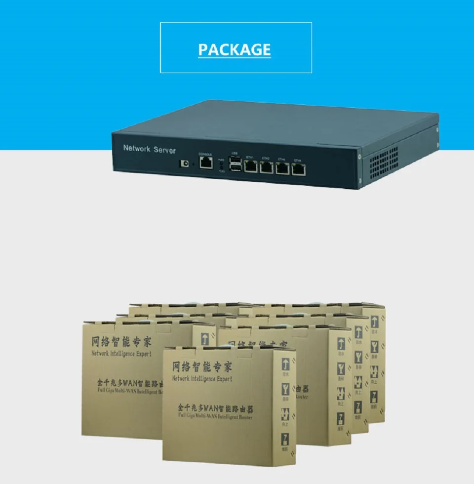 1U vpn-брандмауэр appliance F2 для 4 LAN Поддержка Intel Celeron J1900 процессор сервер сетевой маршрутизатор 2 Гб ОЗУ 8 ГБ SSD Pfsense