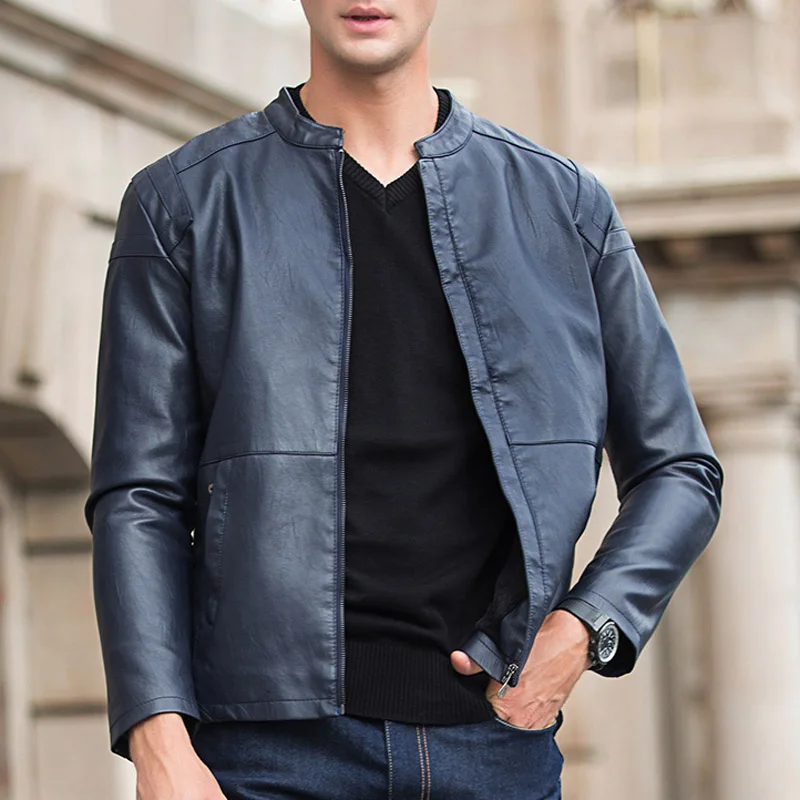 Куртка TANGNEST Мужская из искусственной кожи 5 цветов 2019|mens pu leather jacket|designer jacketgood jacket |