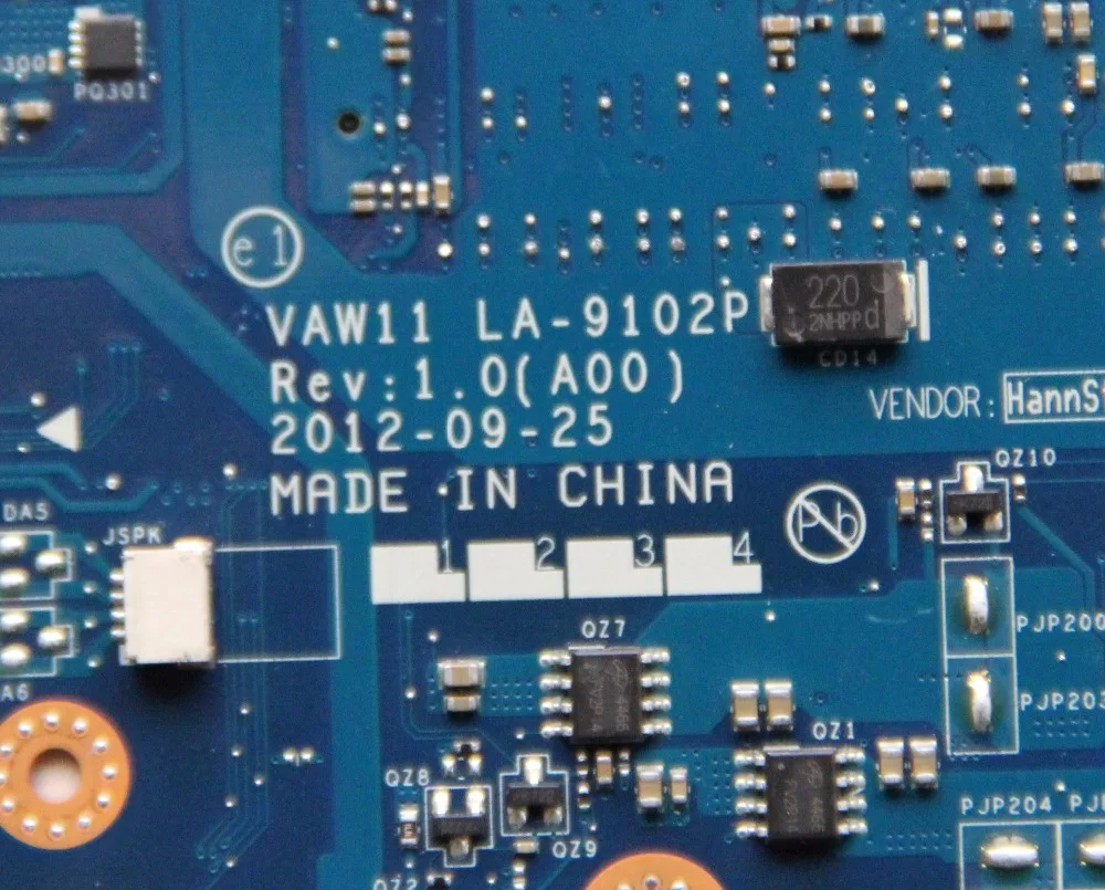 CN 04J1FF 4J1FF для DELL Inspiron 3721 5721 материнская плата ноутбука VAW11 LA 9102P с I5 3317U CPU на борту HM76