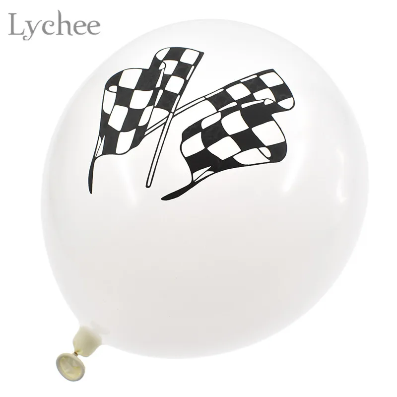 Lychee Life 10 шт дюймовый Гоночный флаг латексный шар клетчатые воздушные шары для