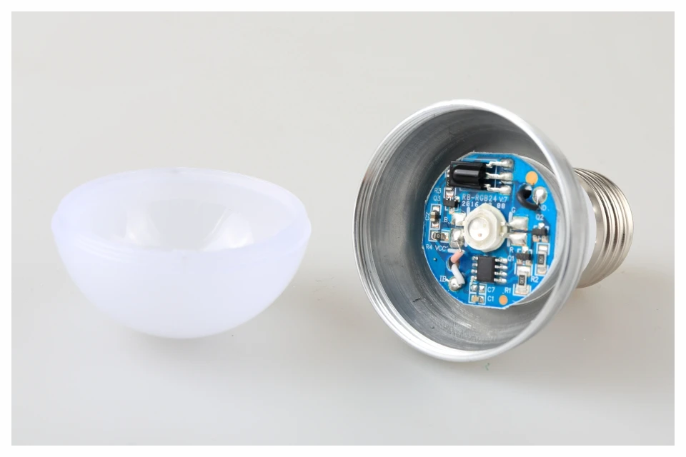 Светодиодный RGB лампа E27 E14 3 Вт 5 Вт AC110V 220 В светодиодный RGB Точечный светильник 85-265 в волшебный RGB светильник ing+ ИК пульт дистанционного управления 16 цветов