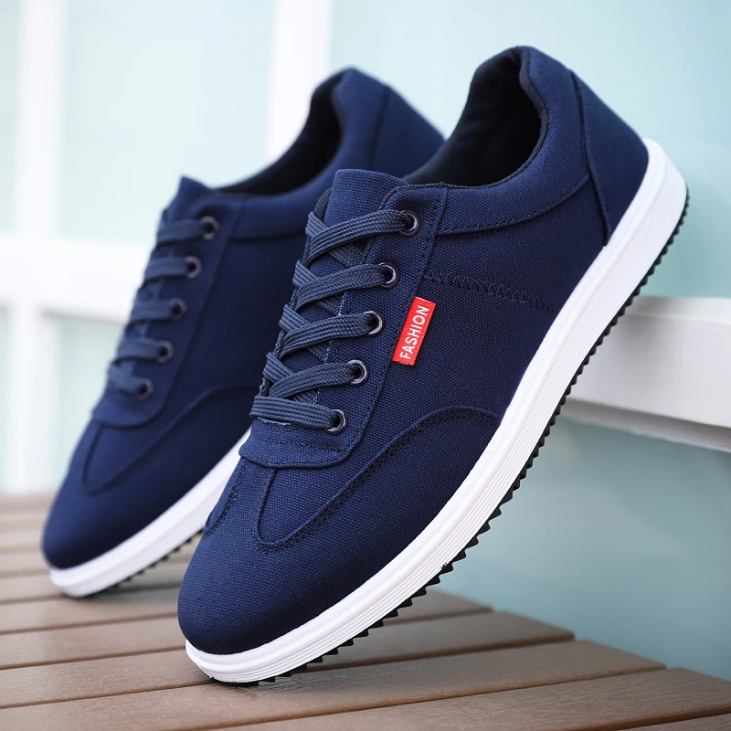 Новинка 2019 мужские кроссовки на плоской подошве удобная дышащая парусиновая