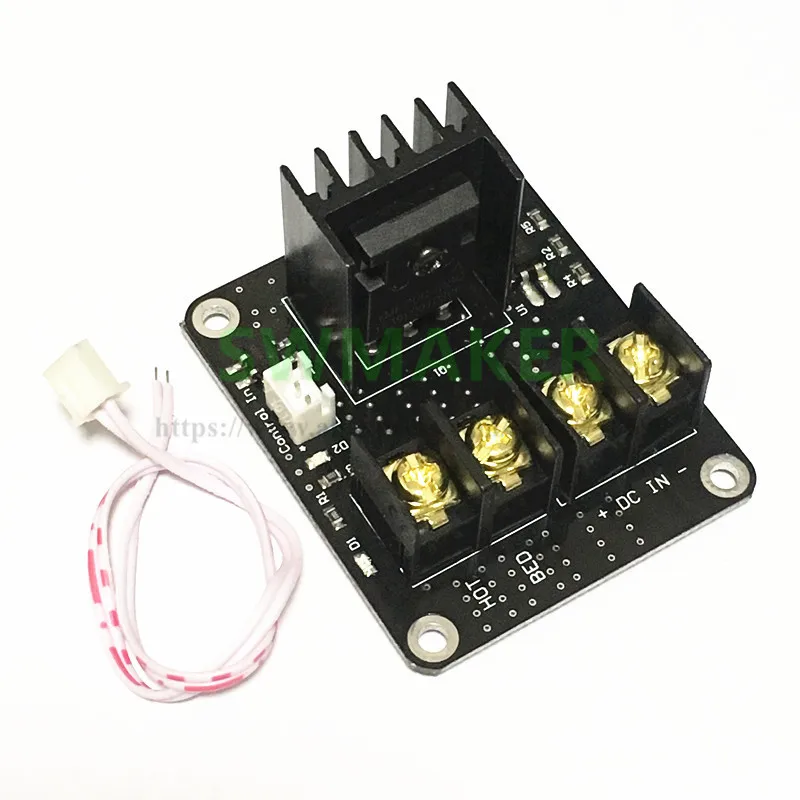 Модуль расширения MOSFET для 3d принтера, 2pin, свинец для Anet A8 A6 A2, совместимый с MOS, расширитель мощности