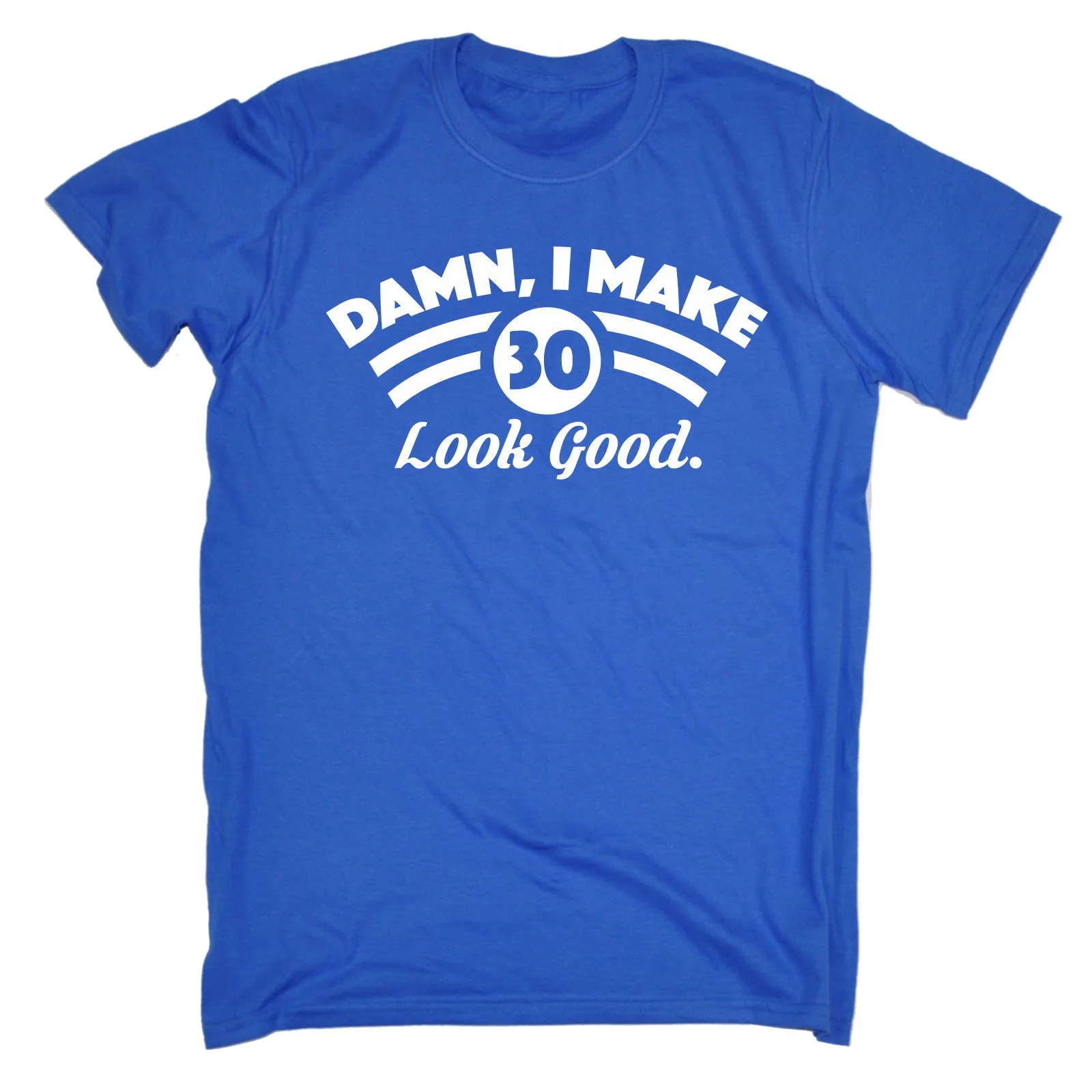 Черная футболка с надписью I MAKE 30 LOOK GOOD забавная Мужская в подарок на день