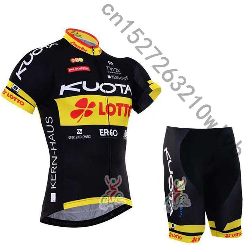 Kuota Pro лето для мужчин Велоспорт Джерси короткий рукав комплект дышащий шорты для женщин Велосипедный спорт одежда гель площадку - Цвет: 5
