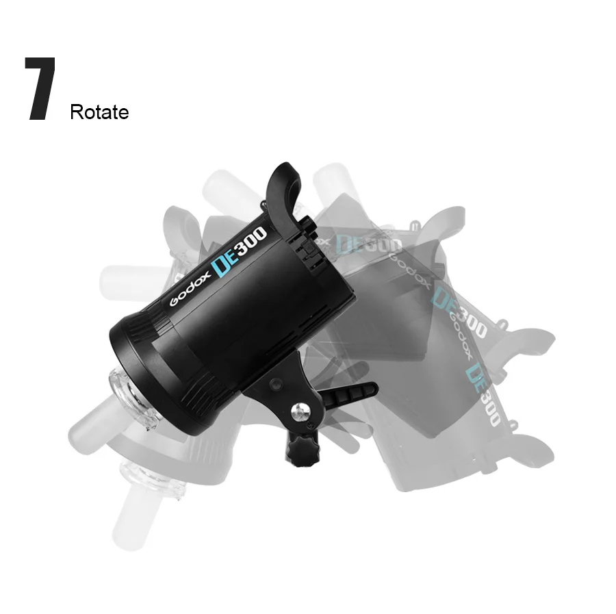 Godox DE300 300W компактная студийная вспышка светильник мерцающий светильник ing фонаря ламповый патрон