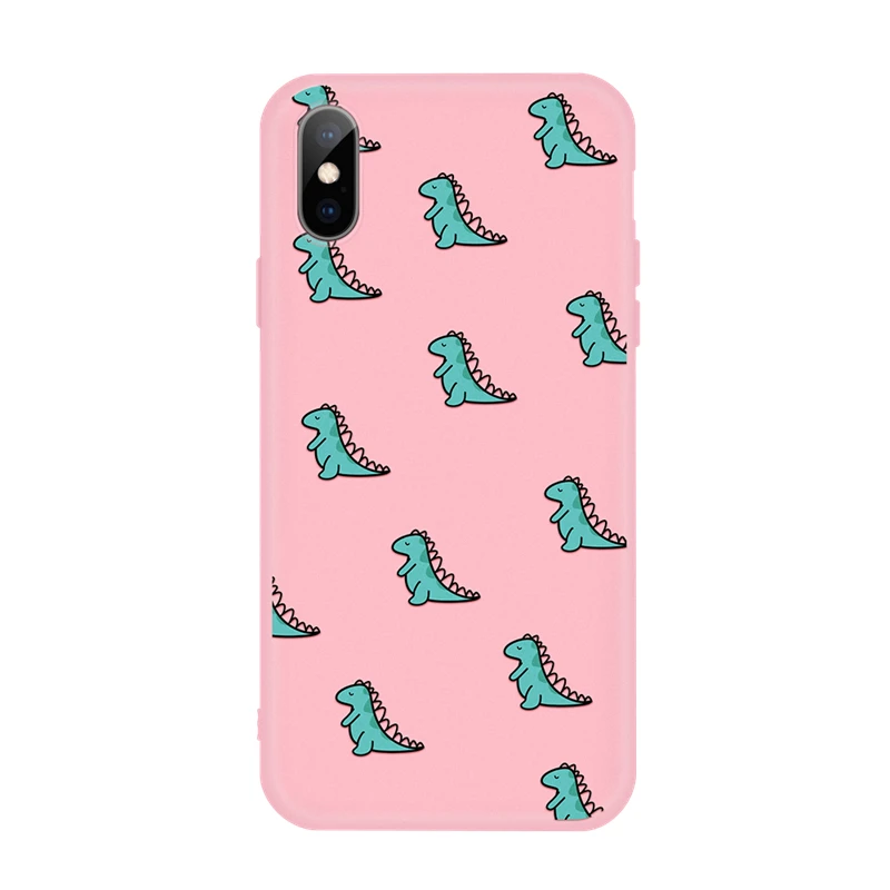10 Розовый Модный мягкий чехол из ТПУ с принтом для IPhone X 10 7 8 6 6s Plus XR XS MAX 5 5S Ультратонкий силиконовый защитный чехол - Цвет: 10