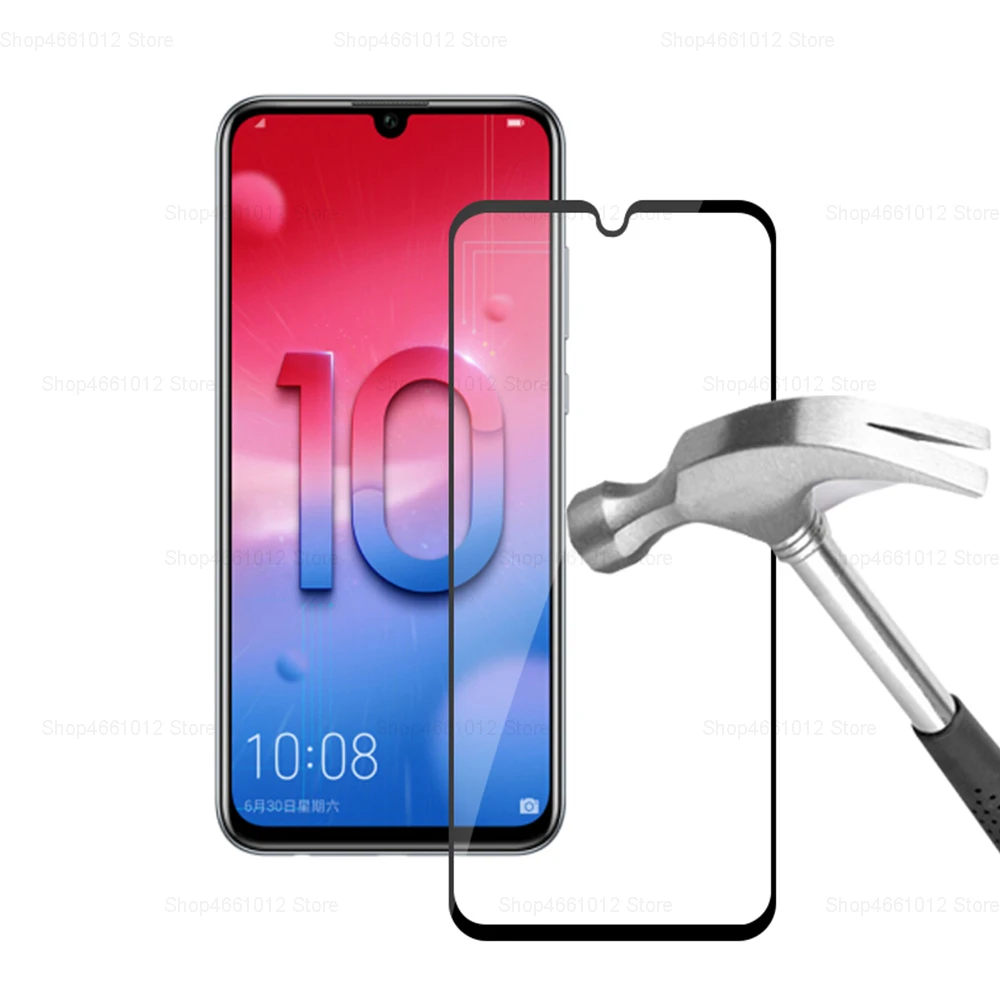 Защитное стекло для Huawei Honor 10 lite light HRY Lx1 Lx2 защита экрана с полным покрытием