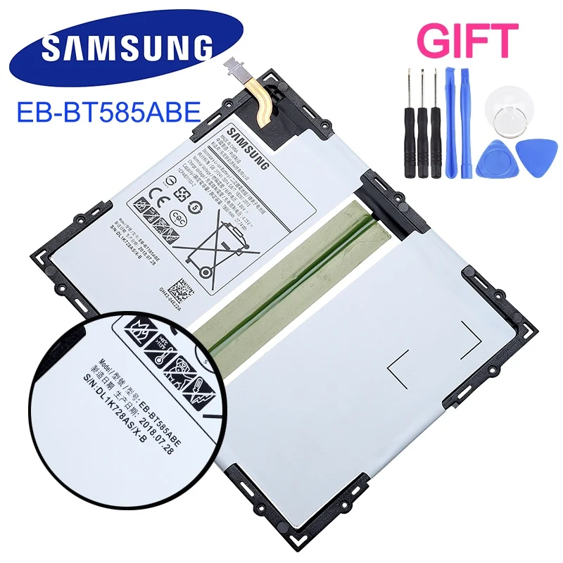 Оригинальная запасная батарея для Samsung Galaxy Tab A 10 1 2016 T585C BT580 аккумулятор планшета