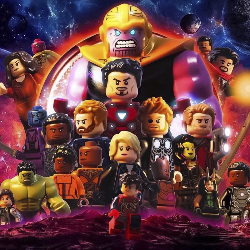 LEGOINGLYS Marvel Фигурки Мстителей супер герой танос капитан Американский Халк Человек