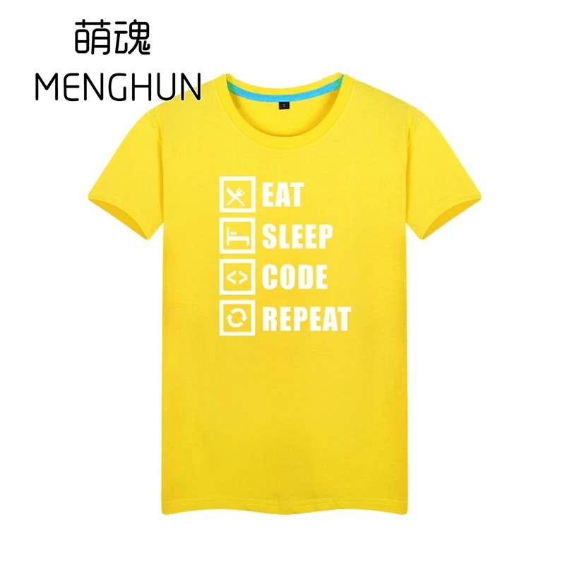 It programmer/Футболки с героями мультфильмов аниме фанаты игр летние хлопковые