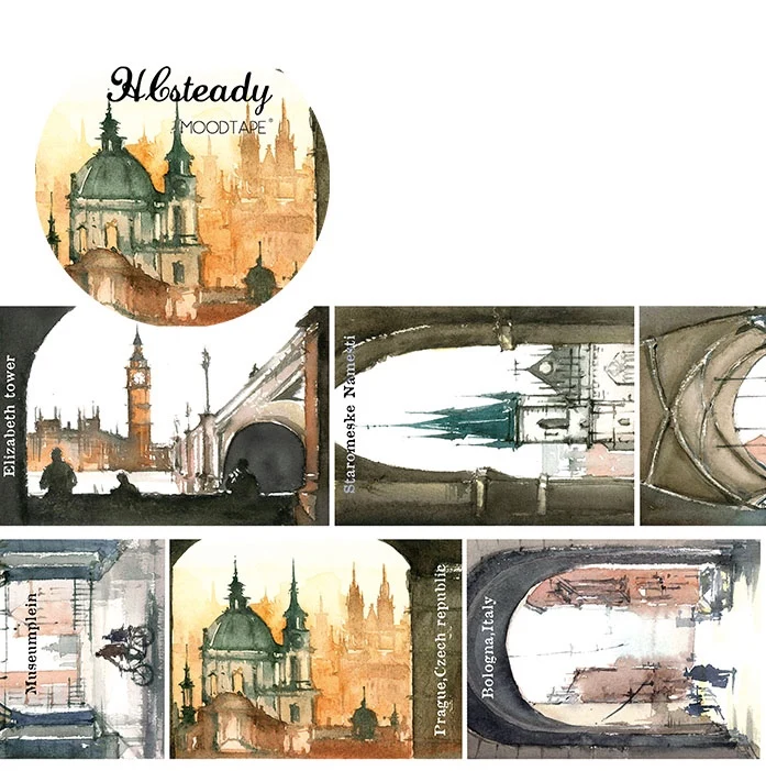 

Moodtape washi tape The world outside the door Scrapbooking Album diy handmade decoration sticker masking tape paper