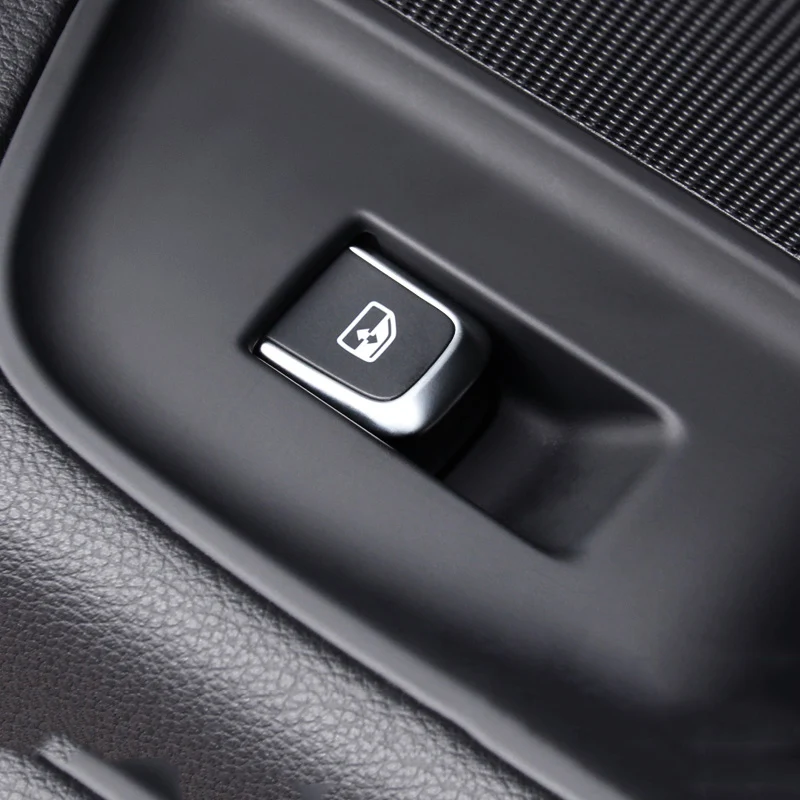7 шт. хром окна Стекло атлет кнопки крышка отделка Подходит для Audi A3 8V A4L A6L Q3 Q5-16 интерьер подлокотник украшения Стикеры
