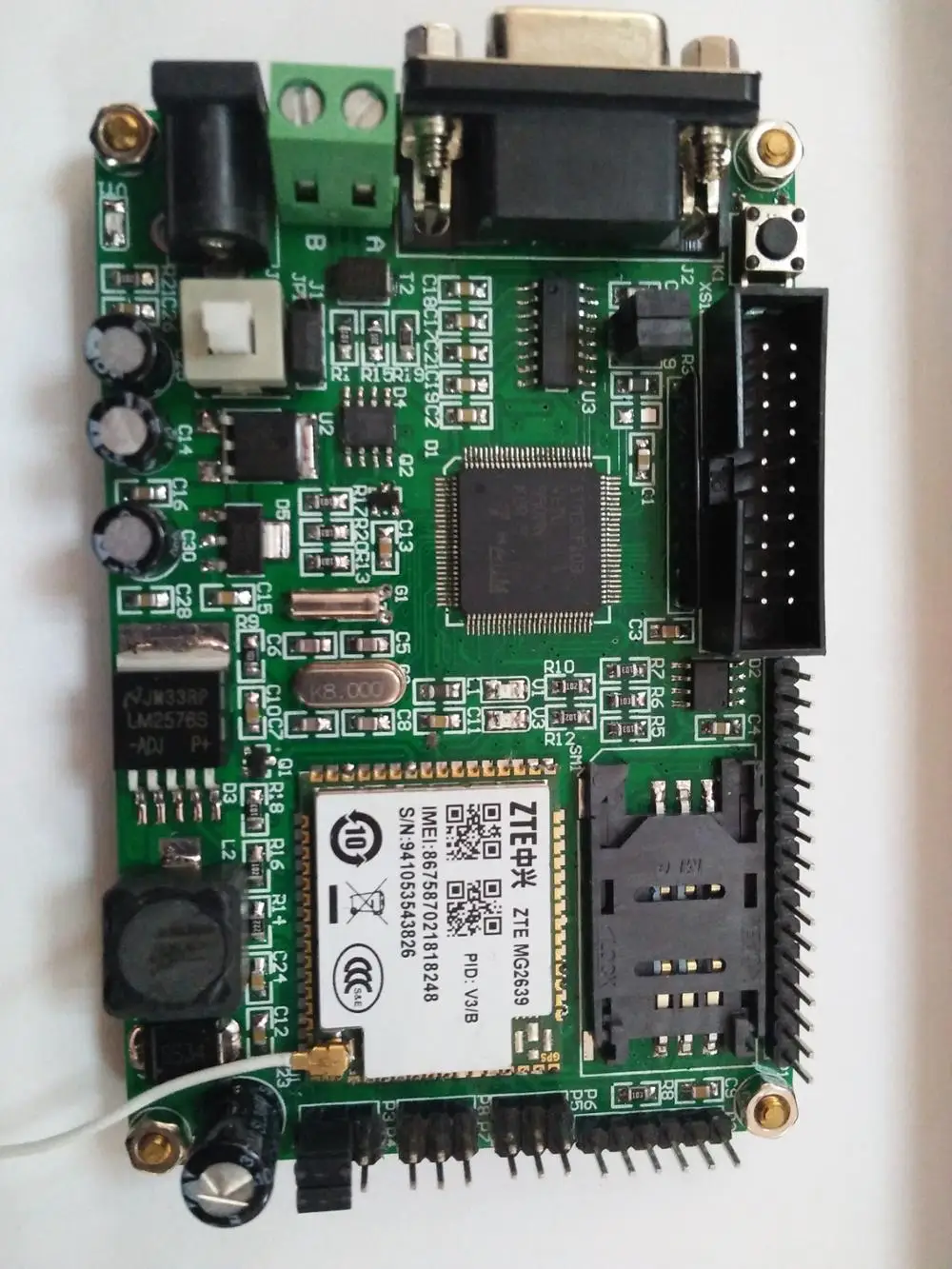 Плата для чтения с дистанционным измерителем GPRS STM32 MCU DL645 протокол передачи