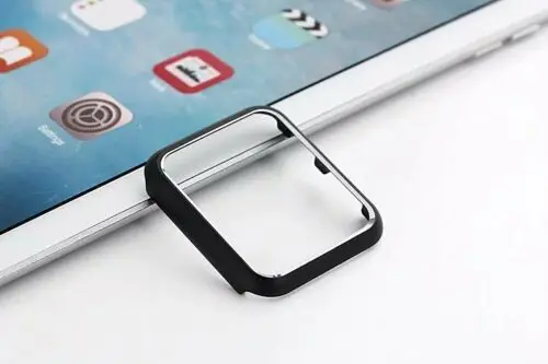 Черный Металлический чехол из алюминиевого сплава для Apple Watch Series 3 2 1 цветной защитный бампер чехол для iWatch 42 мм 38 мм чехол для часов - Цвет: Черный