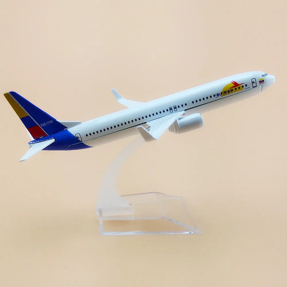 16cm Air Colombia SATENA Airlines Airplane Model Boeing 737 B737 800 Airways Plane Aircraft Free Shipping | Дом и сад
