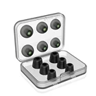 New Bee Замена Шум изоляции 3 пары памяти насадки из пены  amp 3 пары силиконовые вставные наушники амбушюры для наушников черный