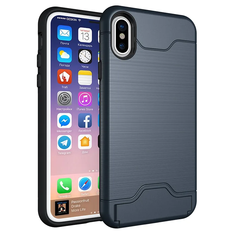 Mobile phone case cover with stand bank card holder mobile suitable for iphone |