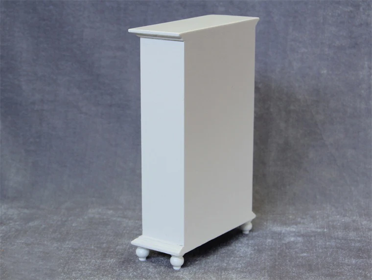 

G10-X093 children baby gift Toy 1:12 Dollhouse mini Furniture Miniature rement accessories white Vertical double door cabinet