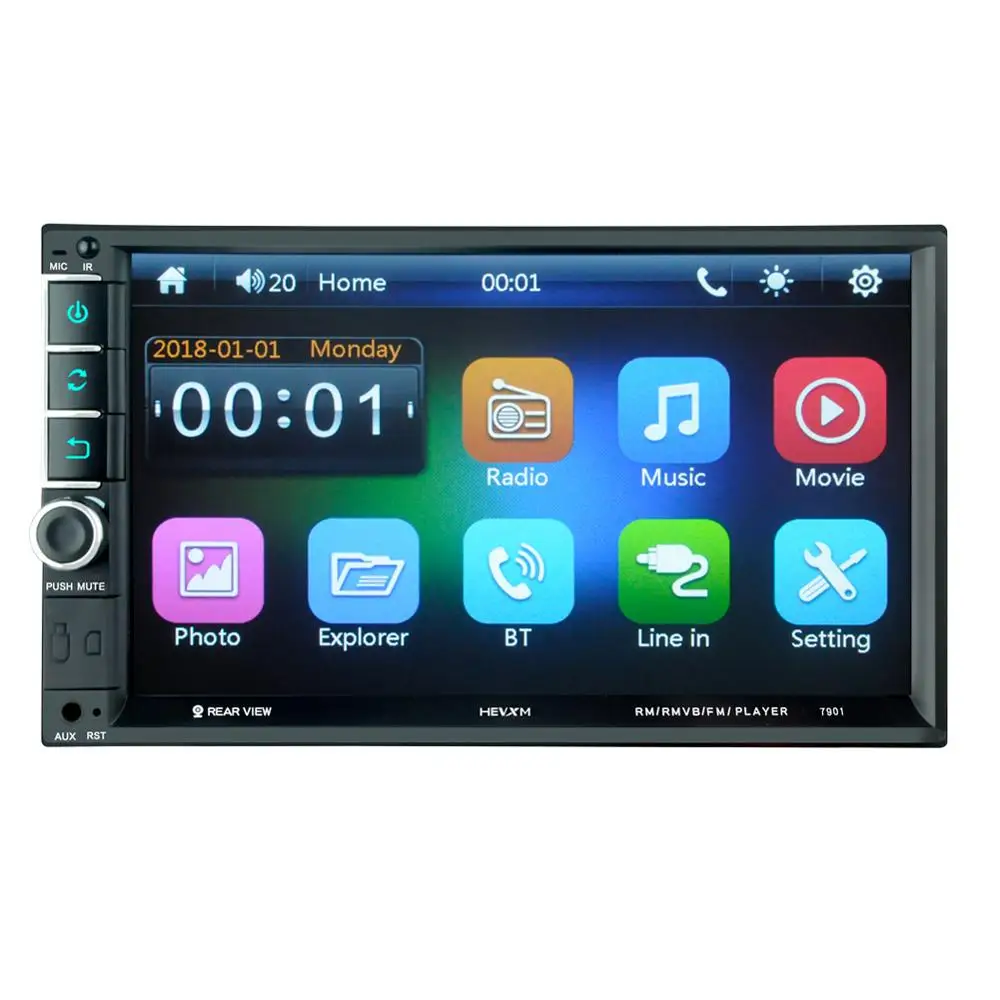 2din автомобильный Радио Android мультимедийный плеер авторадио 2 Din 7 ''сенсорный экран gps Bluetooth FM wifi Авто Аудио плеер стерео