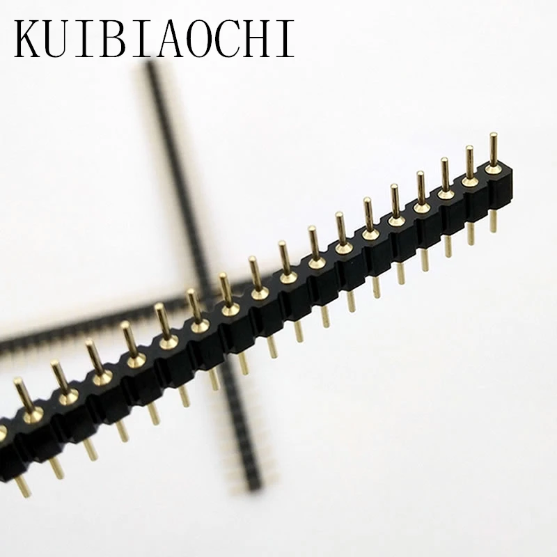 A08 40 штырьковый соединитель круглая игла 1x40 Золотой Однорядный разъем 2 54 мм