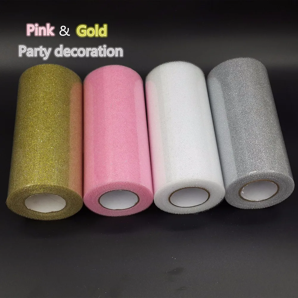 Блестящая детская Тюлевая юбка пачка розового/золотого цвета подарок на свадьбу