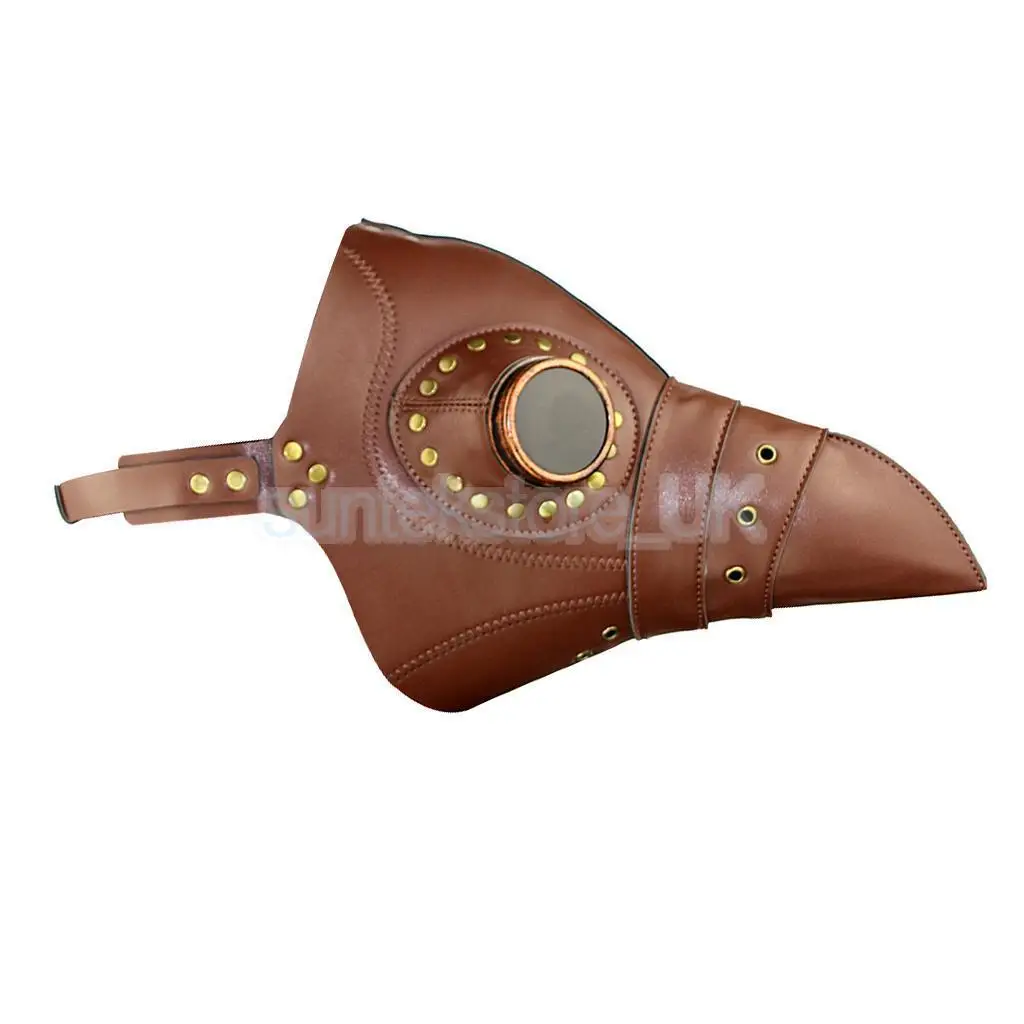 Доктор чума маска реквизит Хэллоуин стимпанк костюм из искусственной кожи