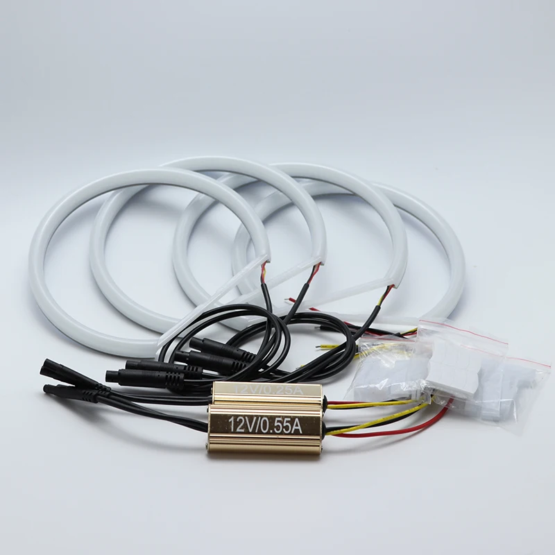 Кисти для challenger 2008- White& Amber двойной цвет хлопок светодио дный Angel eyes kit halo Кольцо DRL Включите световой сигнал