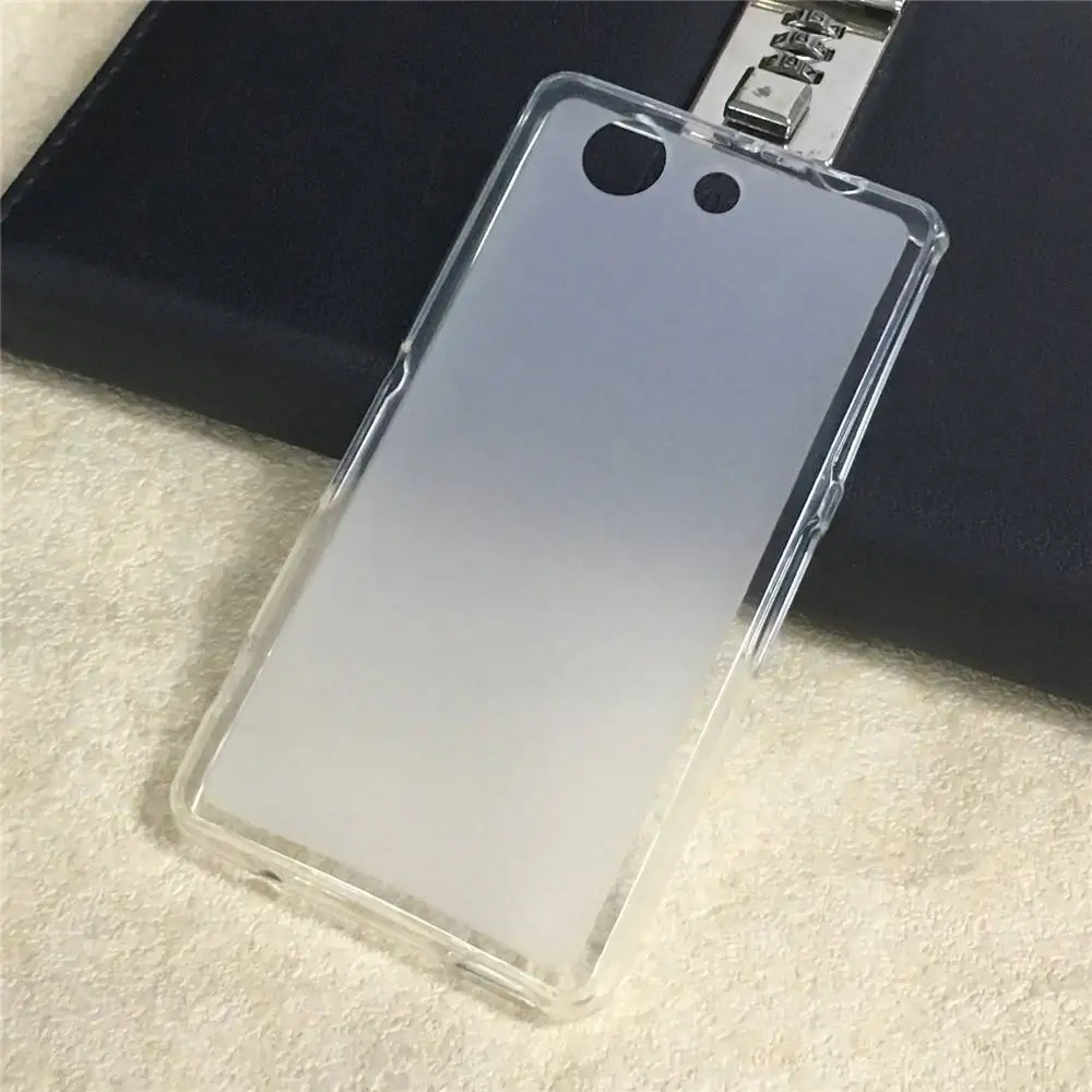 Transparent TPU ТПУ чехол для sony Xperia Z3 Compact D5803 D5833 мягкий силиконовый задний чехол-накладка с принтом для sony Z3 Mini 4,6 дюймов чехлы - Цвет: Transparent TPU