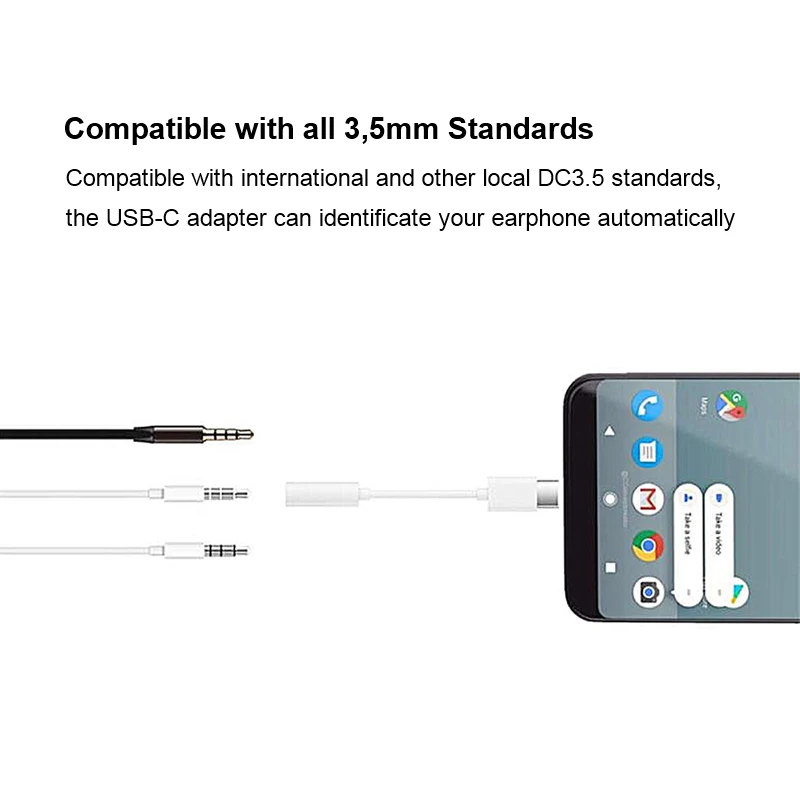 Тип C до 3 5 мм разъем для наушников USB AUX адаптер huawei mate 20 P30 pro Xiaomi Mi 6 8 9 SE аудио